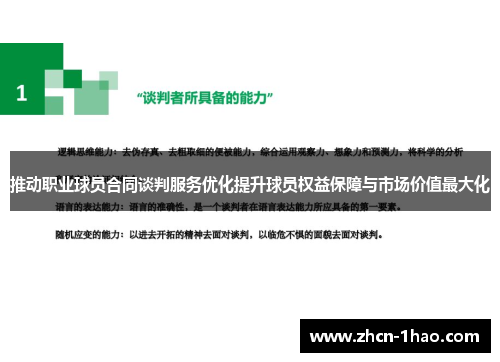 推动职业球员合同谈判服务优化提升球员权益保障与市场价值最大化