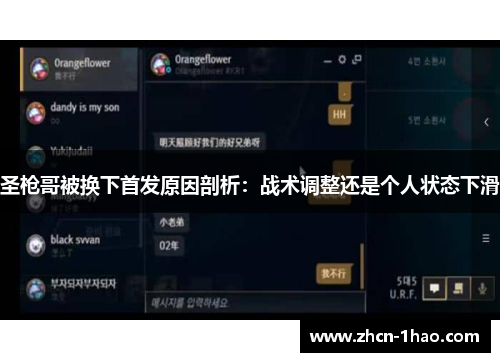 圣枪哥被换下首发原因剖析：战术调整还是个人状态下滑